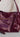 Doris Wine Patent Leather Purse - Held by Model