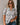 Morgan Cream Multi Floral Short Sleeve Top - front view