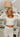 Elara Cream Long Sleeve Cropped Top- front view