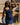 Stella Dark Denim Wash Sleeveless Mini Dress- front view