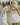 Image shows 2 young women outside in field. left woman is wearing a white maxi dress and left woman has her back turned and is wearing a white mini dress.