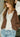 alina dark brown suede vest