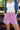 Amina Red & White Check Shorts- front view