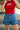 Cassidy Ruffle Hem Denim Shorts - close up front