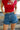 Cassidy Ruffle Hem Denim Shorts - front