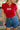 Cheyenne Red American Flag Top - front