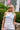 Janelle Light Blue Asymmetrical Tank Top - front view