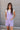 Talia Lavender Sleeveless Romper - front view
