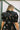 Maria Black Multi Floral Cropped Button-Up Top- close up back view