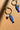 Nora Blue Fish & Pearl Hoop Earrings - flat lay close up