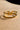 Lucia Gold & Rhinestone H Double Ring- close up view