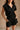 Parker Black Butter Soft Romper - close up frontal view