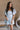 Gemma Light Blue Short Sleeve Romper - front view