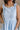 Bella Light Blue Ruffled Romper - close up neckline view
