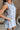 Bella Light Blue Ruffled Romper - close side view