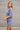 Charlie Dusty Indigo Short Sleeve Romper- side back view