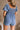 Patricia Washed Denim Puff Sleeve Romper - back