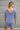 Charlie Dusty Indigo Short Sleeve Romper- back view