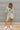 Charlie Sage Green Short Sleeve Romper- full body view