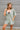 Charlie Sage Green Short Sleeve Romper- front view