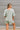 Charlie Sage Green Short Sleeve Romper- back view