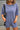 Charlie Dusty Indigo Short Sleeve Romper- close up front view