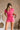 Victoria Pink Washed Denim Romper- front view