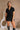 Nova Black Short Sleeve Belted Romper- front top view