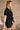 Nova Black Short Sleeve Belted Romper- side view