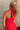 Shania Red Strapless Scarf Mini Dress - close up back view