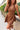 Sienna Brown Flare Mini Dress- close up front view