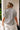 Nadia Black & Cream Striped Puff Sleeve Top - back view