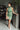 Sabrina Sage Satin Halter Mini Dress- full body view