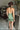 Sabrina Sage Satin Halter Mini Dress- full back view
