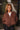 Cambry Brown Zip-Up Sweatshirt - frontal view