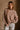 Ember Brown & Cream Knit Sweater- front view