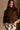 Arya Brown High Neck Sweater- close up front view