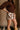 Freya Brown & Cream Cow Mini Skort- side view