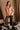 Margot Mocha Shearling & Red Jacket- full body view