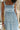 Haley Blue & White Floral Striped Midi Dress - close up front view