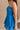 Sutton Blue Eyelet Strapless Romper - close up side view