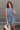 Viola Washed Denim Tie Waist Romper- front view