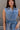 Viola Washed Denim Tie Waist Romper- close up top view
