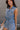 Viola Washed Denim Tie Waist Romper- close up frontal side view