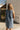 Janie Blue Denim Sleeveless Mini Dress - back view