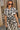 Sierra Cream & Black Floral Midi Dress- close up top view