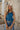 Brinley Blue & Navy Scalloped Tank Top - front view