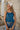 Brinley Blue & Navy Scalloped Tank Top - front