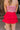 Isabelle Red Tiered Mini Skirt-back view