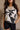 Sloan Cream & Black Floral Crochet Tank- close up front view